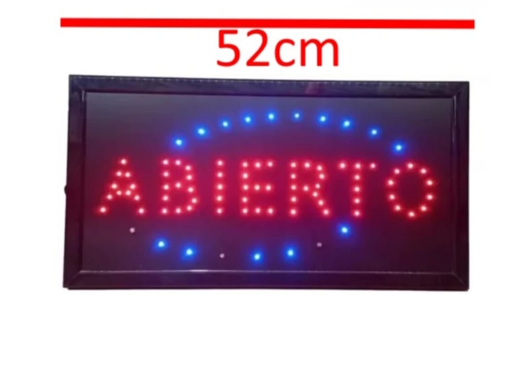 CARTEL LED LUMINOSO ABIERTO (U850)