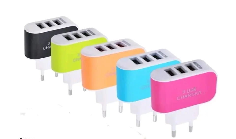 FICHA ADAPTADOR 3 USBS LED(U160)