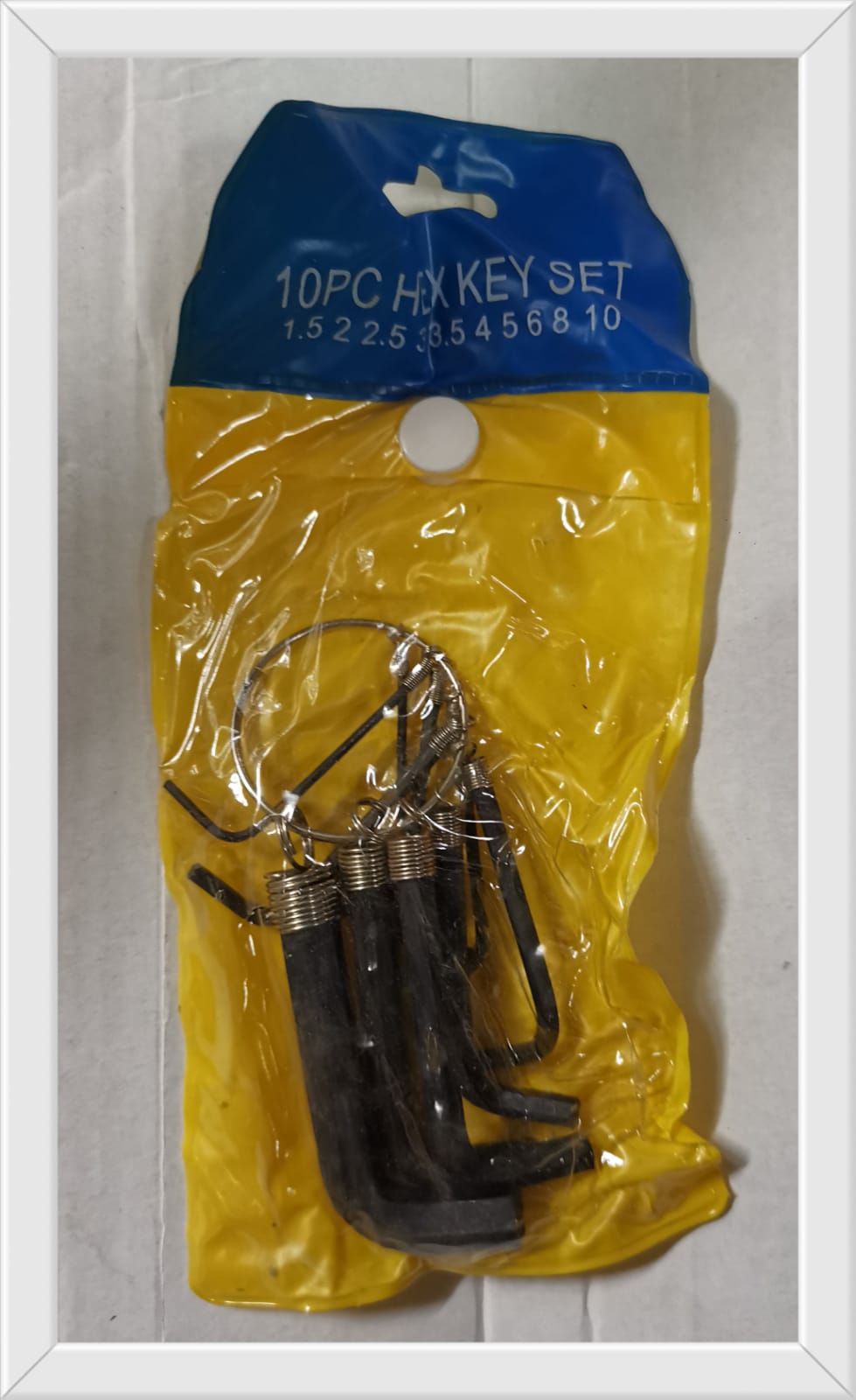 LLAVE ALLEN EN LLAVERO ECO X10 PCS (U060)