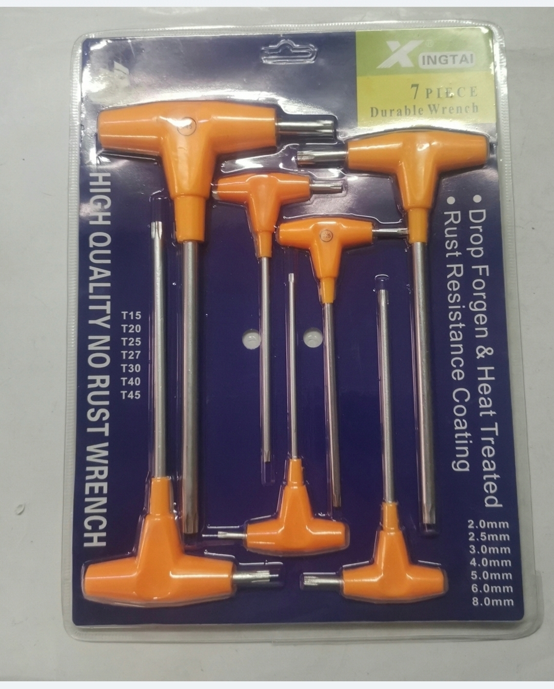 LLAVES T TORX SET X 7PZS (2,2.5,3,4,5,6,8 MM) (U720)