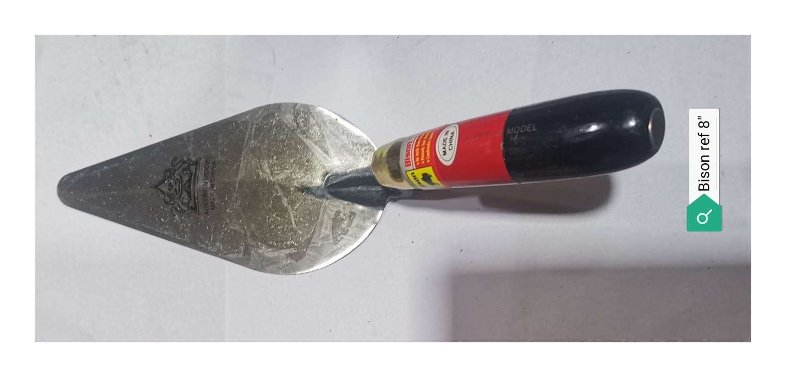 CUCHARA ALBAÑIL BISON REFORZADA 8"(U300)