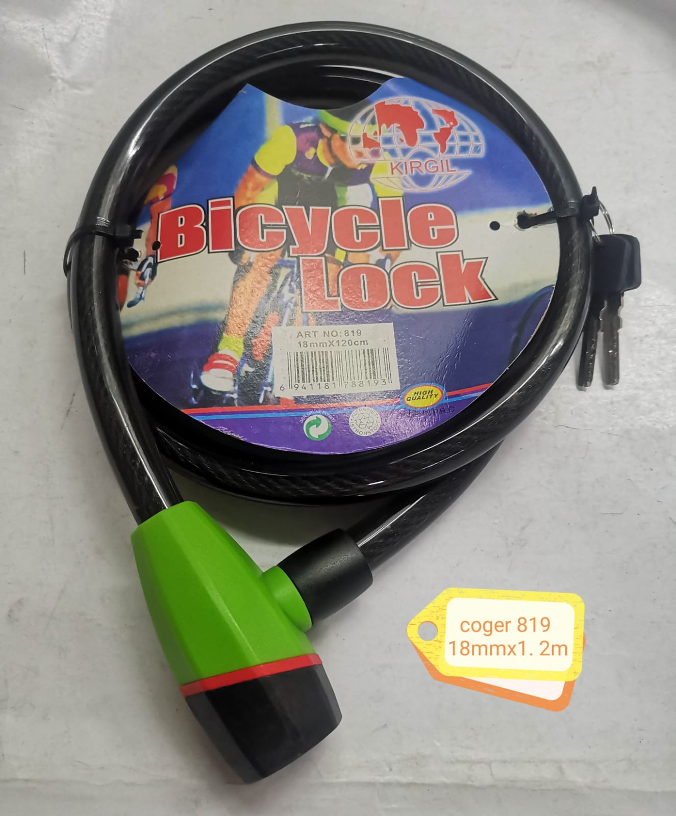 LINGA CABLE  MOTO 18MM*1.2M ART 819 (U500)