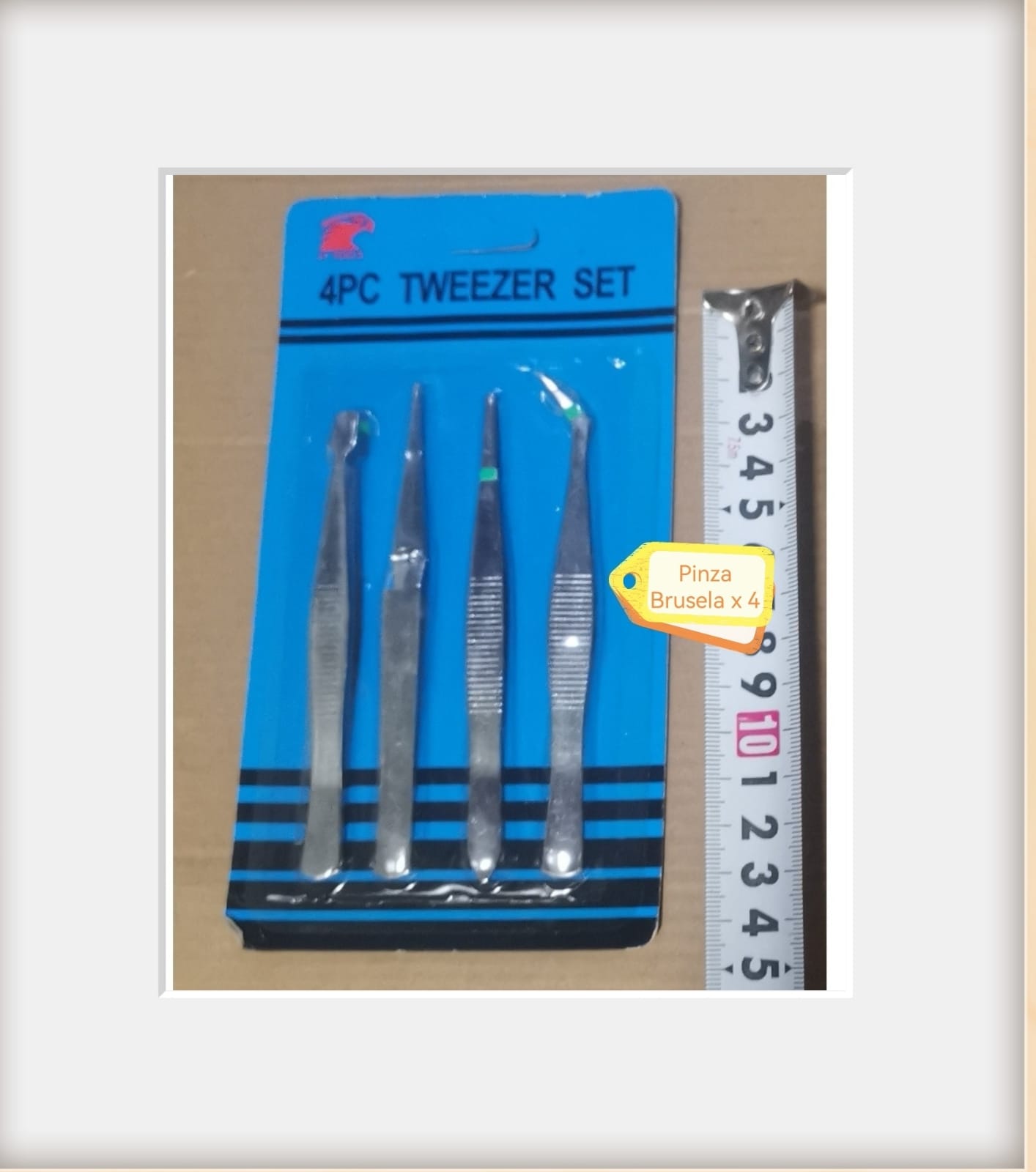 PINZAS BRUCELAS SET X 4PCS (U065)