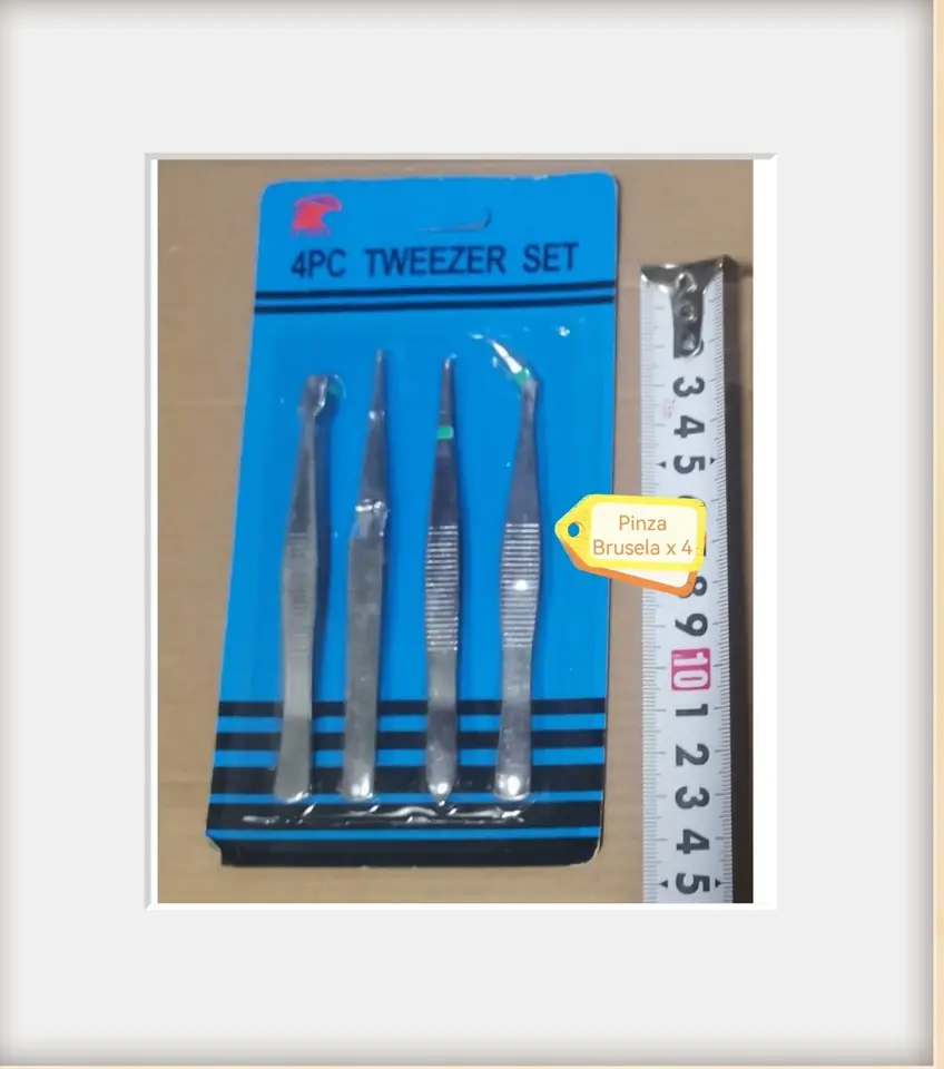 PINZAS BRUCELAS SET X 4PCS (U065)
