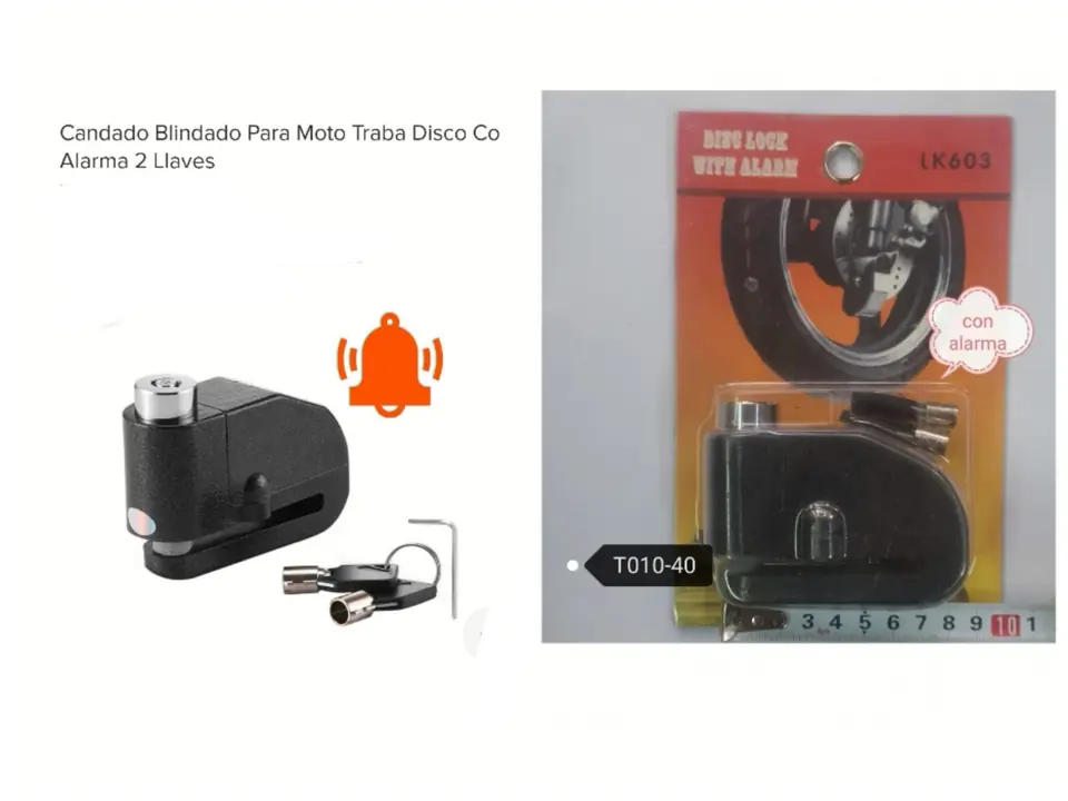 TRABA DISCO CON ALARMA (U960)