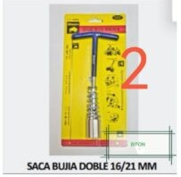 LLAVE SACABUJIA DOBLE BISON 16MM Y 21MM (U400)