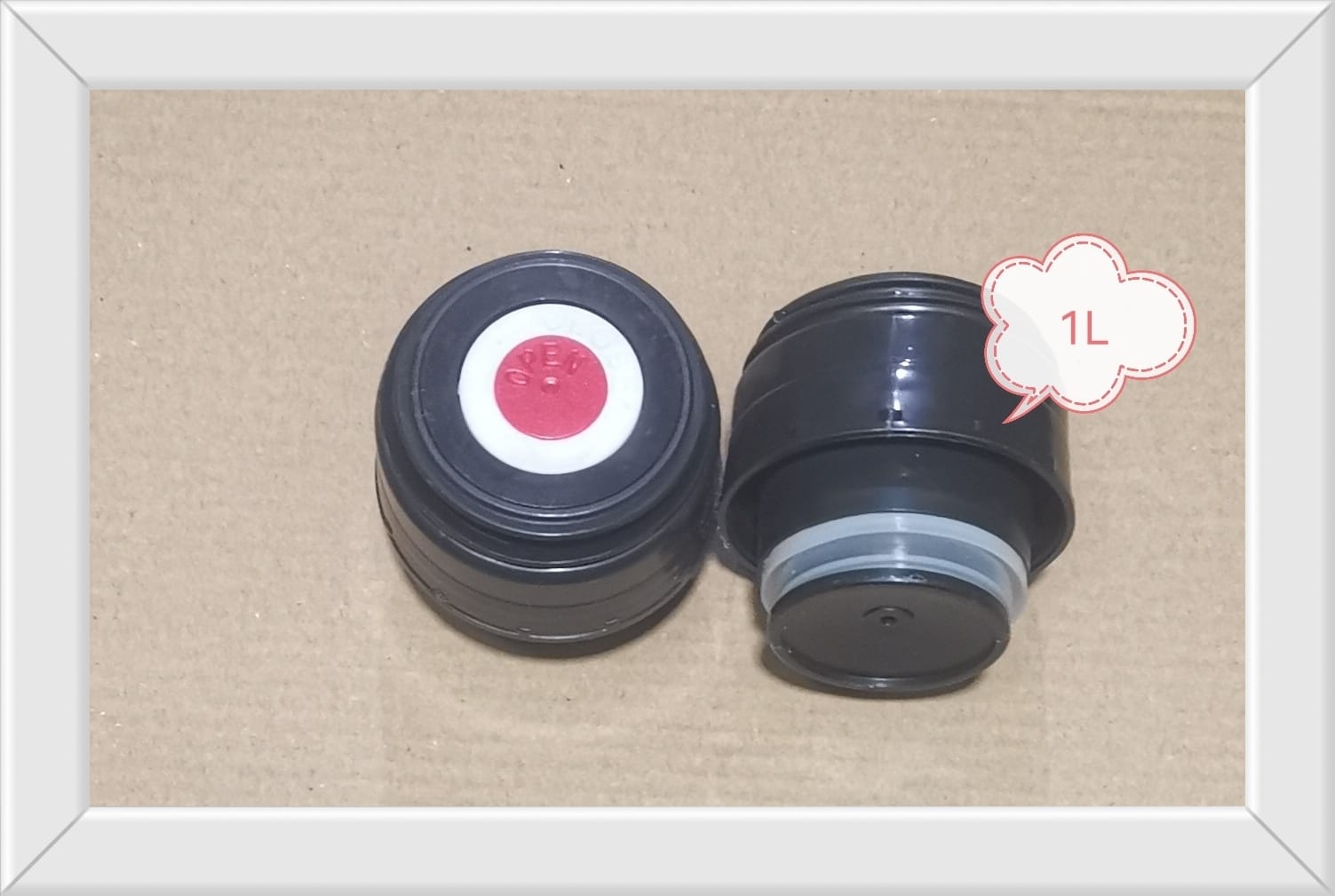 TAPON TERMO 1 L PUNTO ROJO (U090)