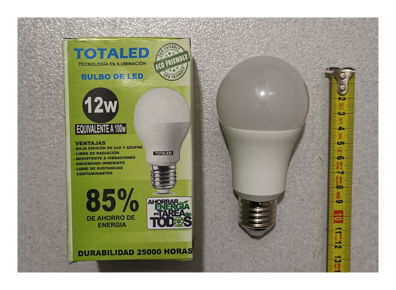 LAMPARA LED 12W LUZ CALIDA (U060)
