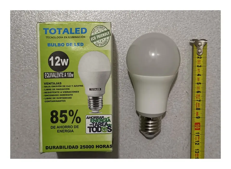 LAMPARA LED 12W LUZ CALIDA (U060)
