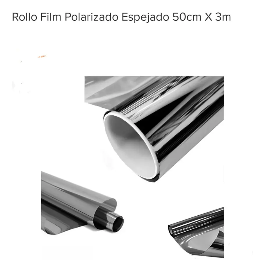 POLARIZADO AUTO CAMIONETA  50CM X 3M PLATEADO(U280)