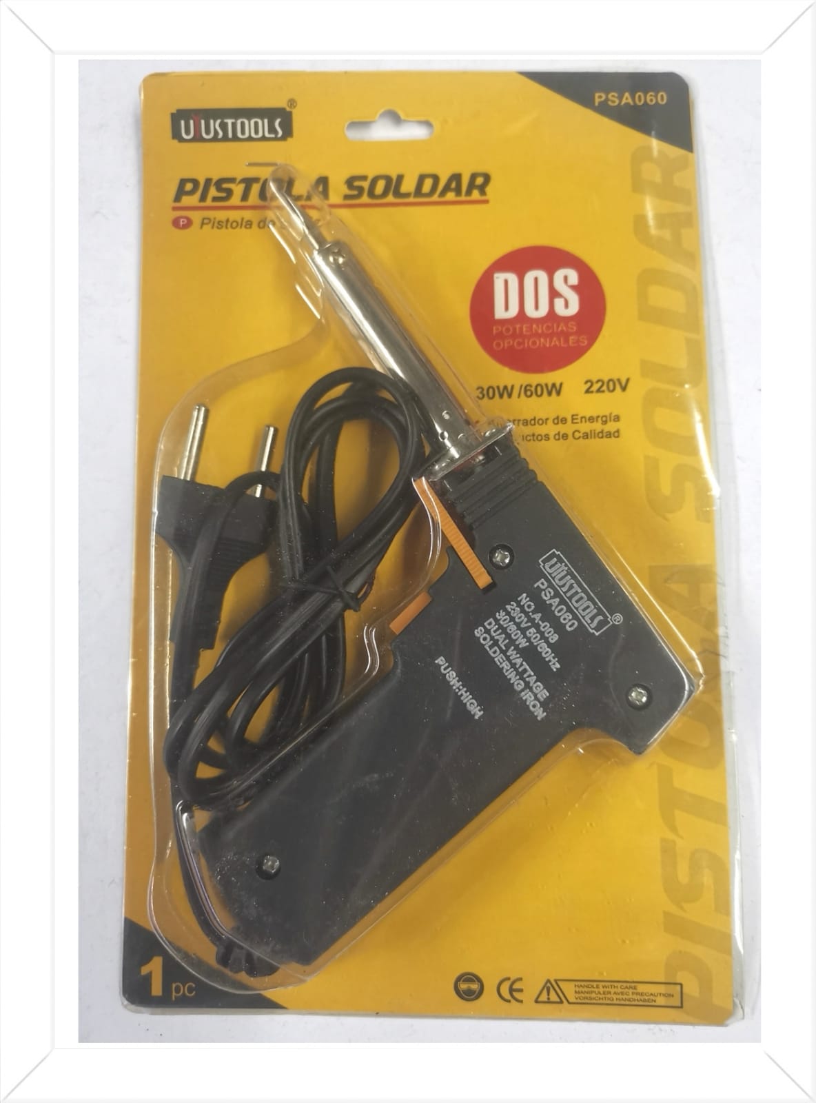 PISTOLA SOLDAR REGULABLE UYUSTOOLS 30W/60W (U460)
