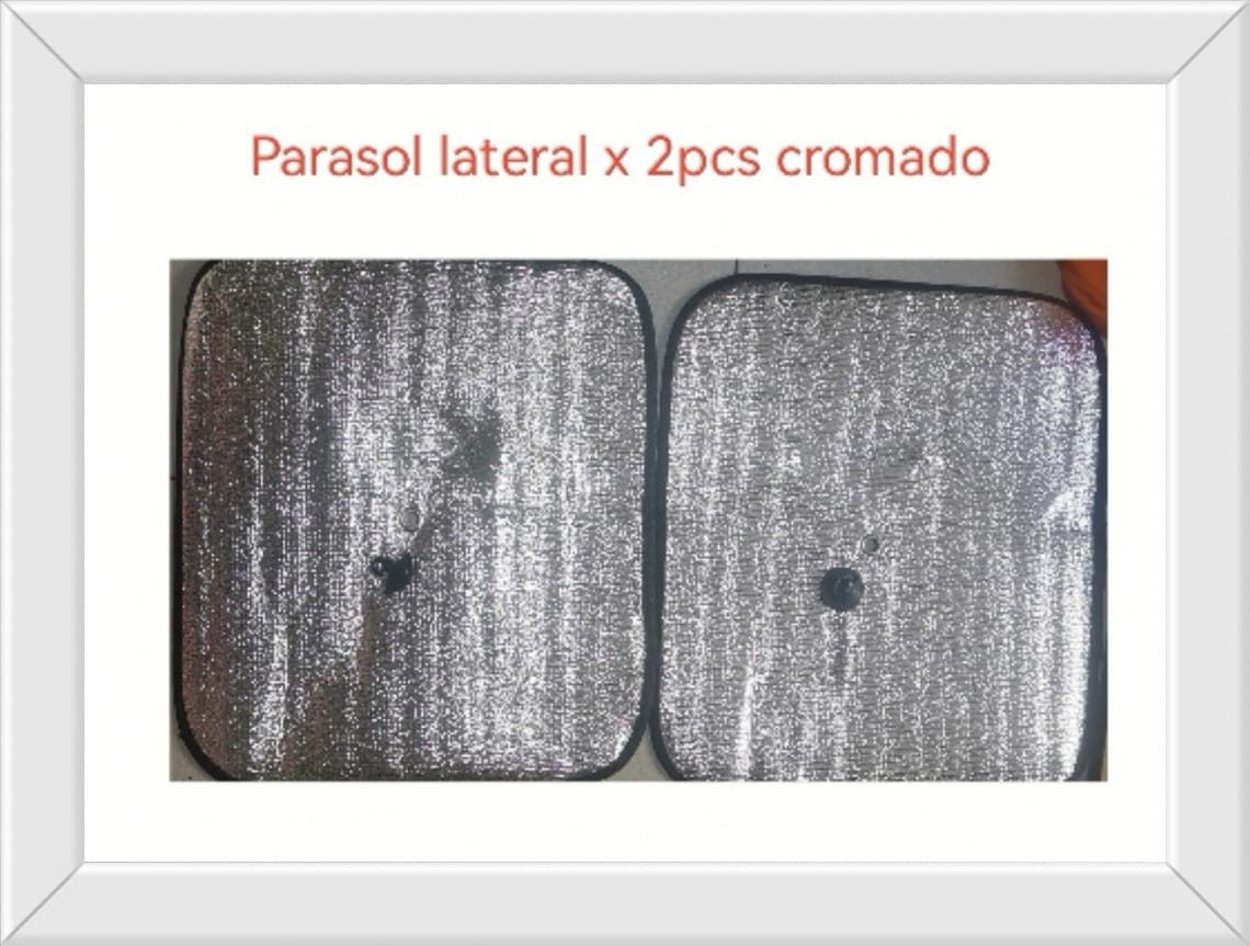 PARASOL LATERAL X 2PCS PLATEADO (U065)