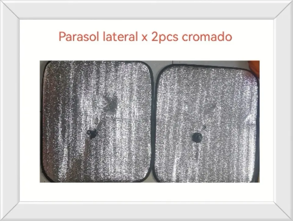 PARASOL LATERAL X 2PCS PLATEADO (U065)