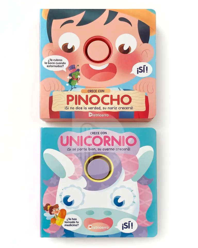 Libro Infantil Crece Con Unicornio/Pinocho