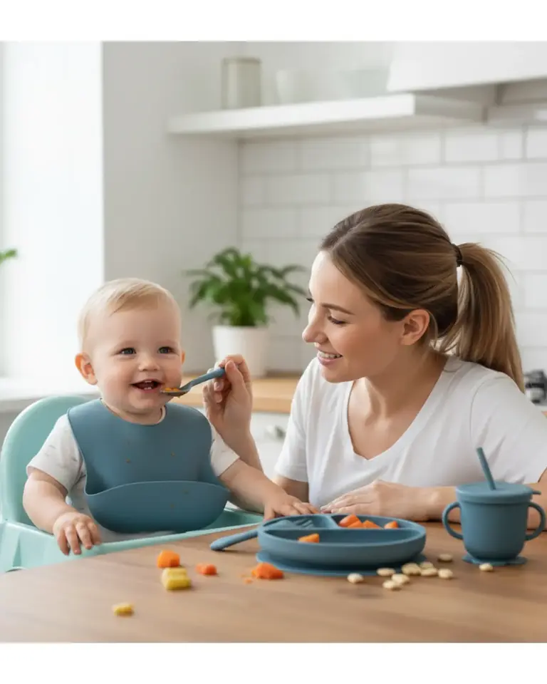Set de Alimentación de Silicona para Bebé