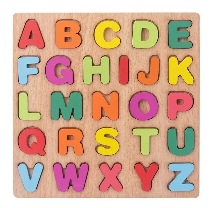 Encastre Letras en Imprenta Mayúsculas
