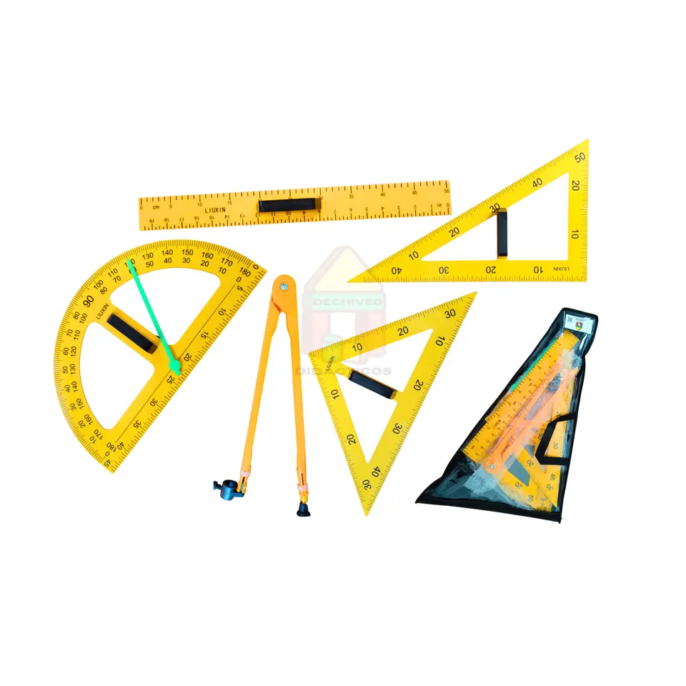 Set Geométrico para Pizarra Imantado - 5 piezas