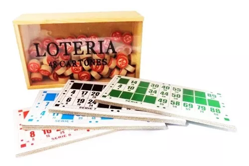 Loteria en Madera - 48 Cartones