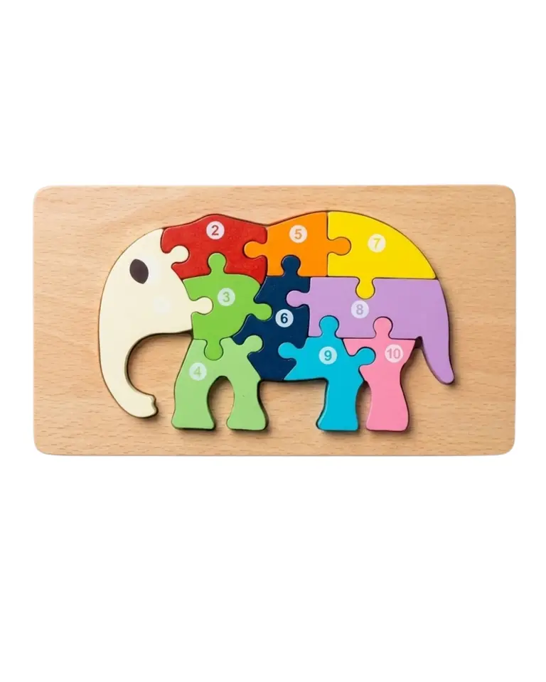 Puzzle de Madera c/Números