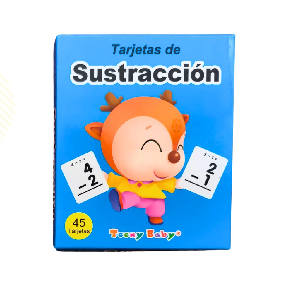 Tarjetas matemáticas RESTAS