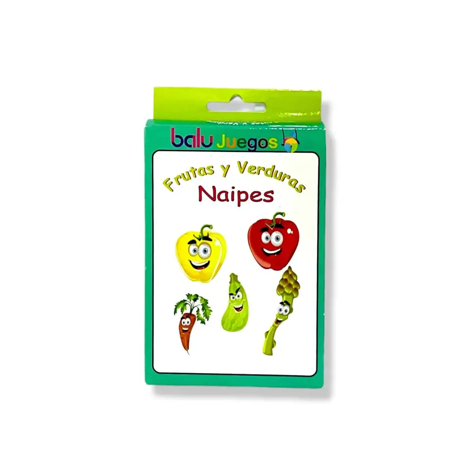 Naipes Educativos. Memoria Frutas y Verduras