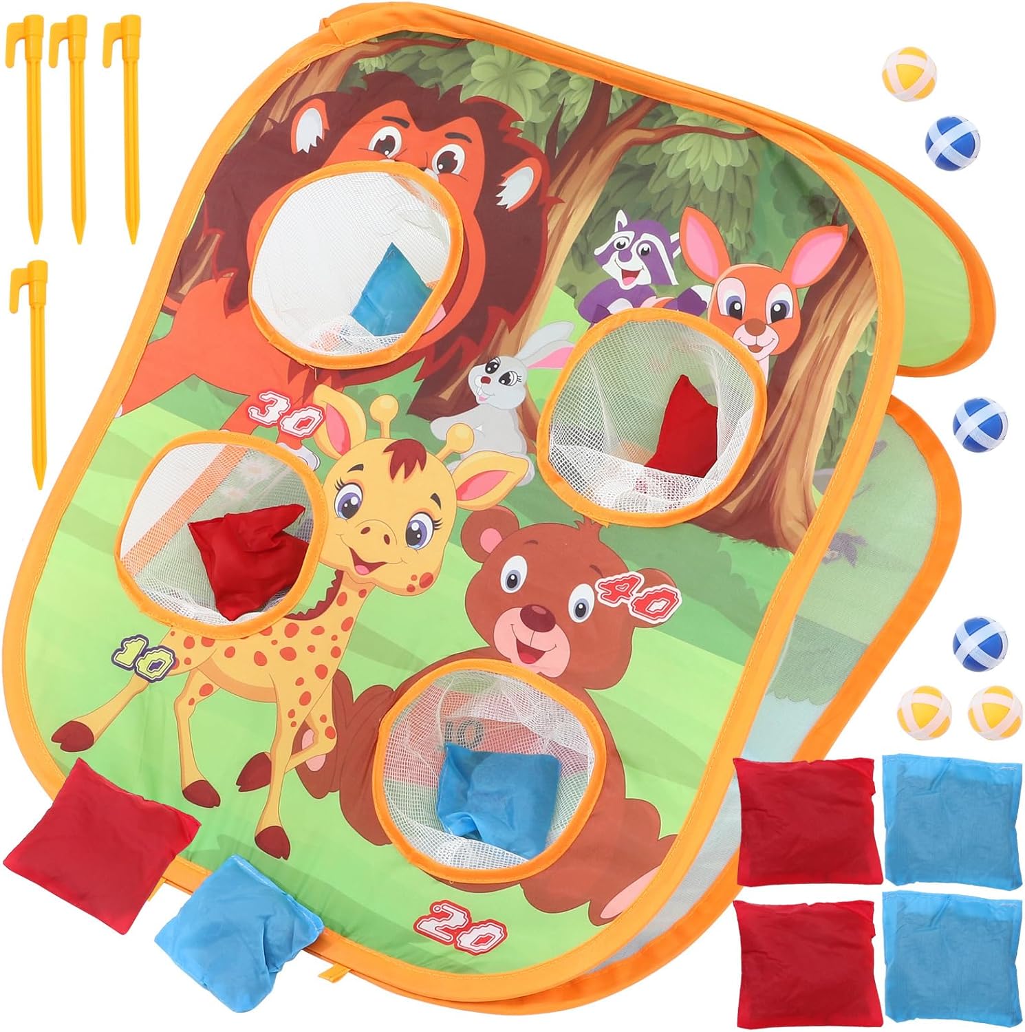 Juego de lanzamiento plegable