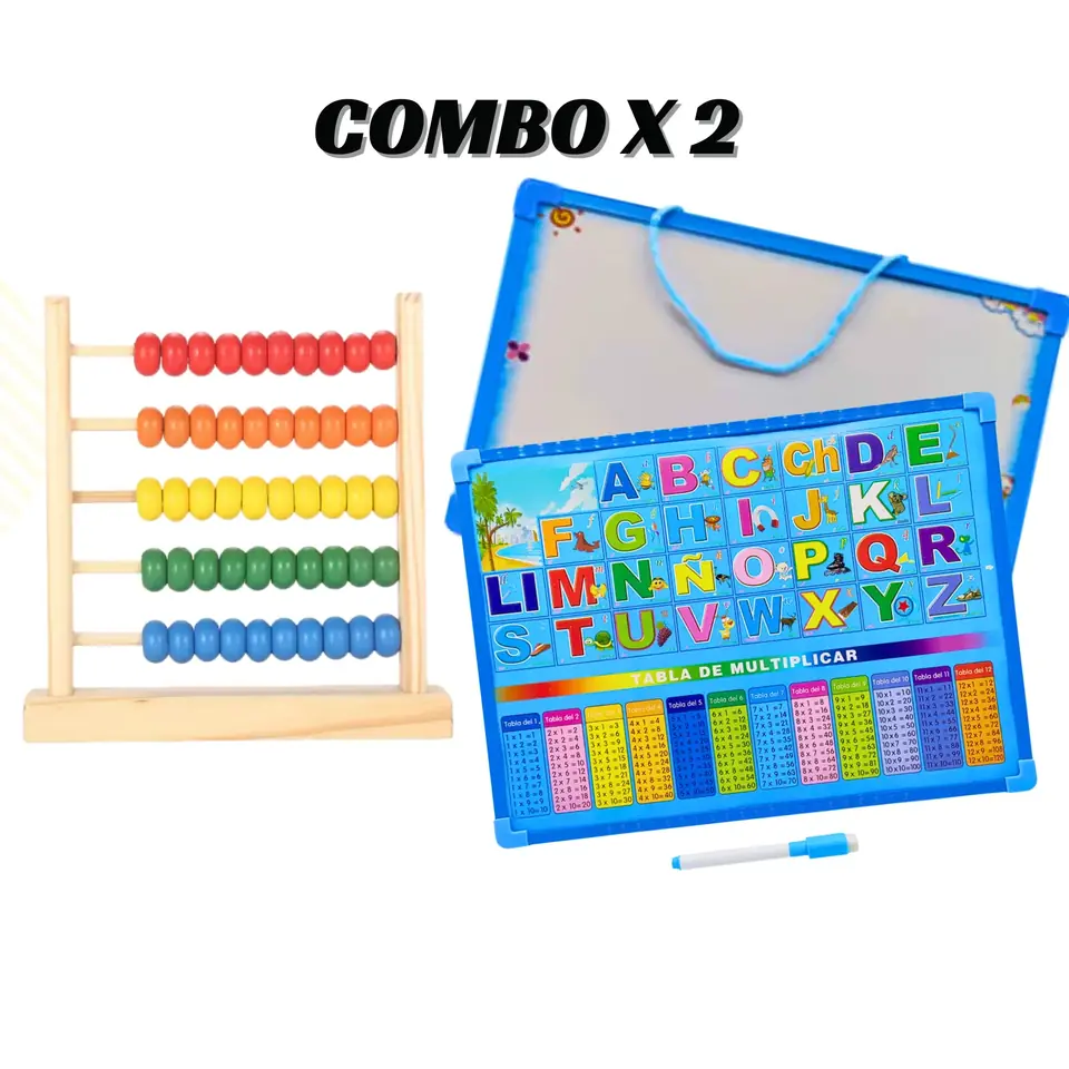 Combo x 2 - Pizarra + Ábaco