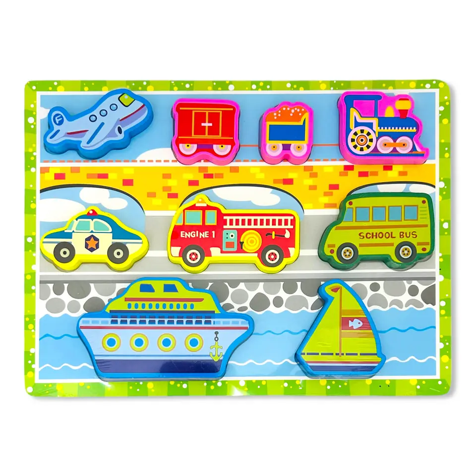 Juego didáctico de encastre - Transportes