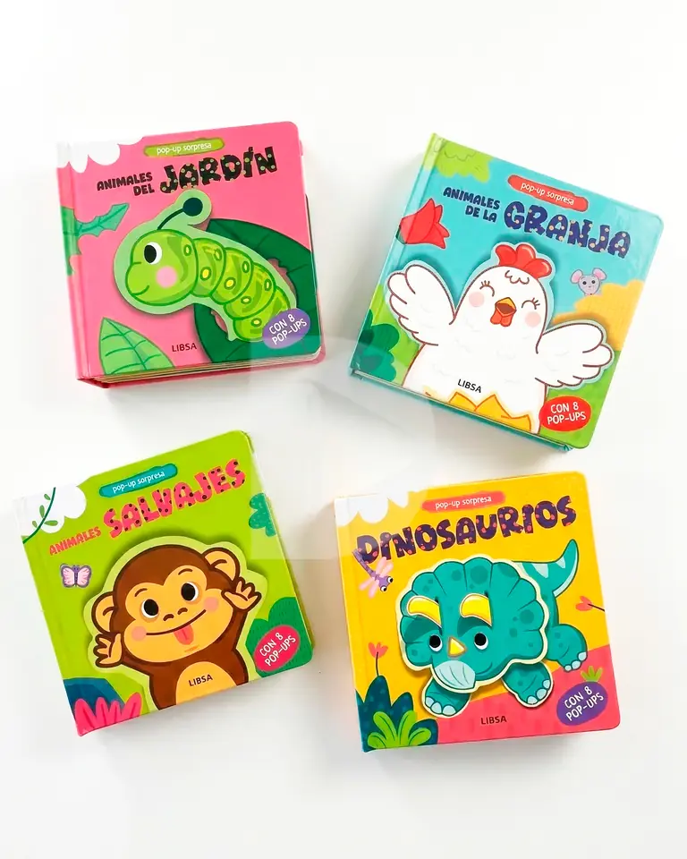 Libros Infantiles c/8 Pop Up Sorpresa